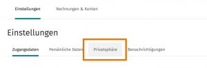 Die XING Privatsphäre Einstellungen