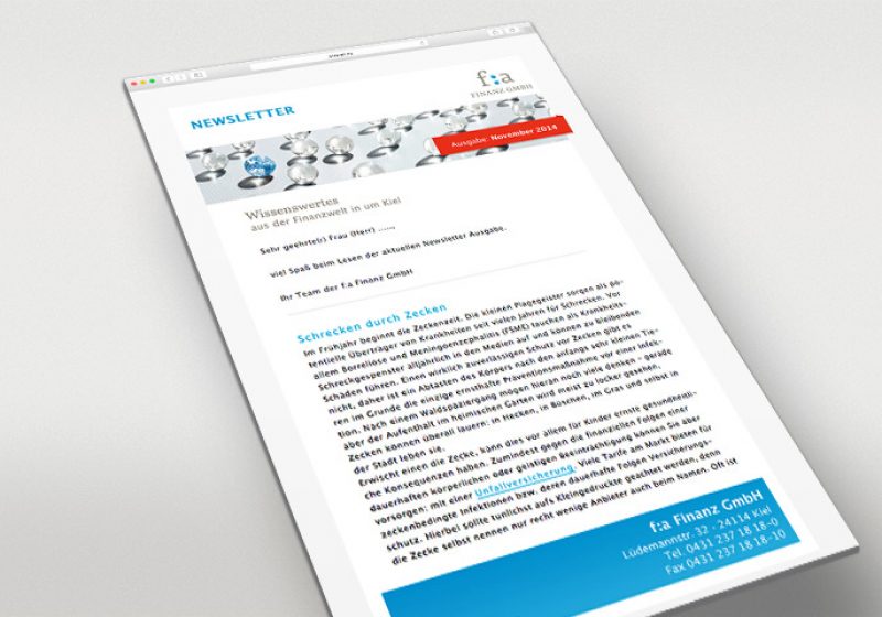 f:a Finanz E-Mailing Template