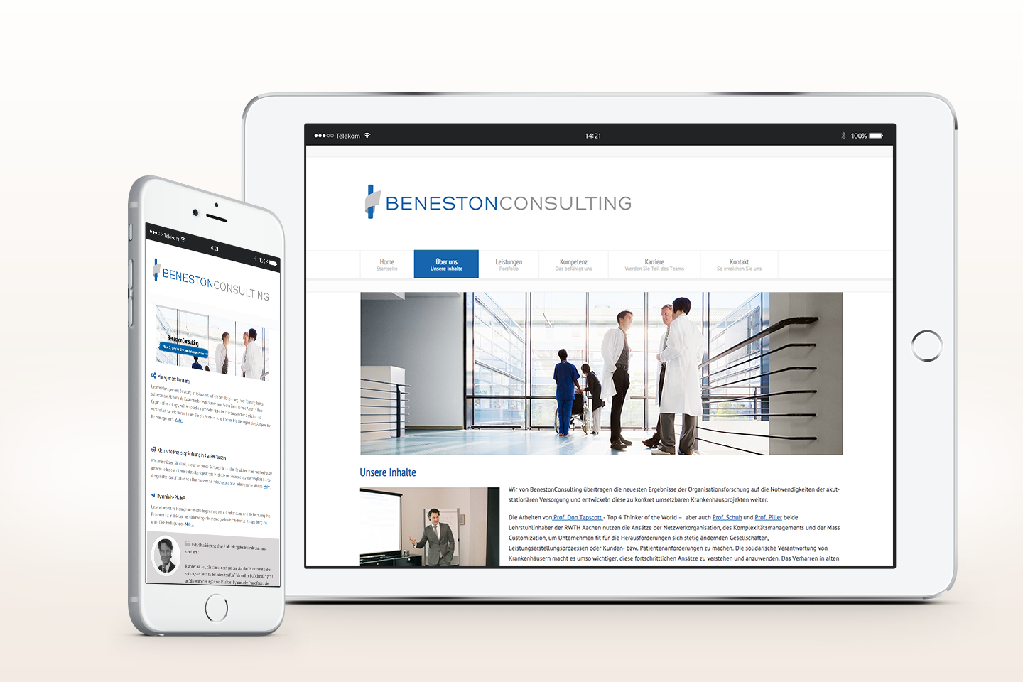 Beneston Consulting Arne Ballies | Responsive Webseite