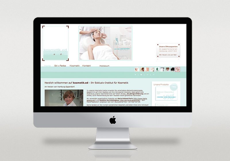 Webseite kosmetik.ed
