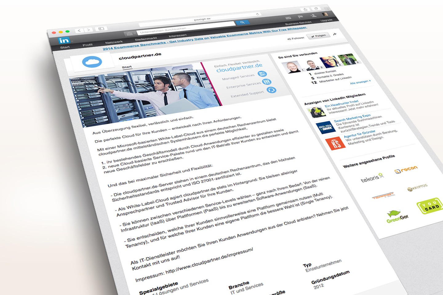 Cloudpartner Linkedin Unternehmensprofil