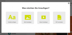 XING Portfolio Upload Medien