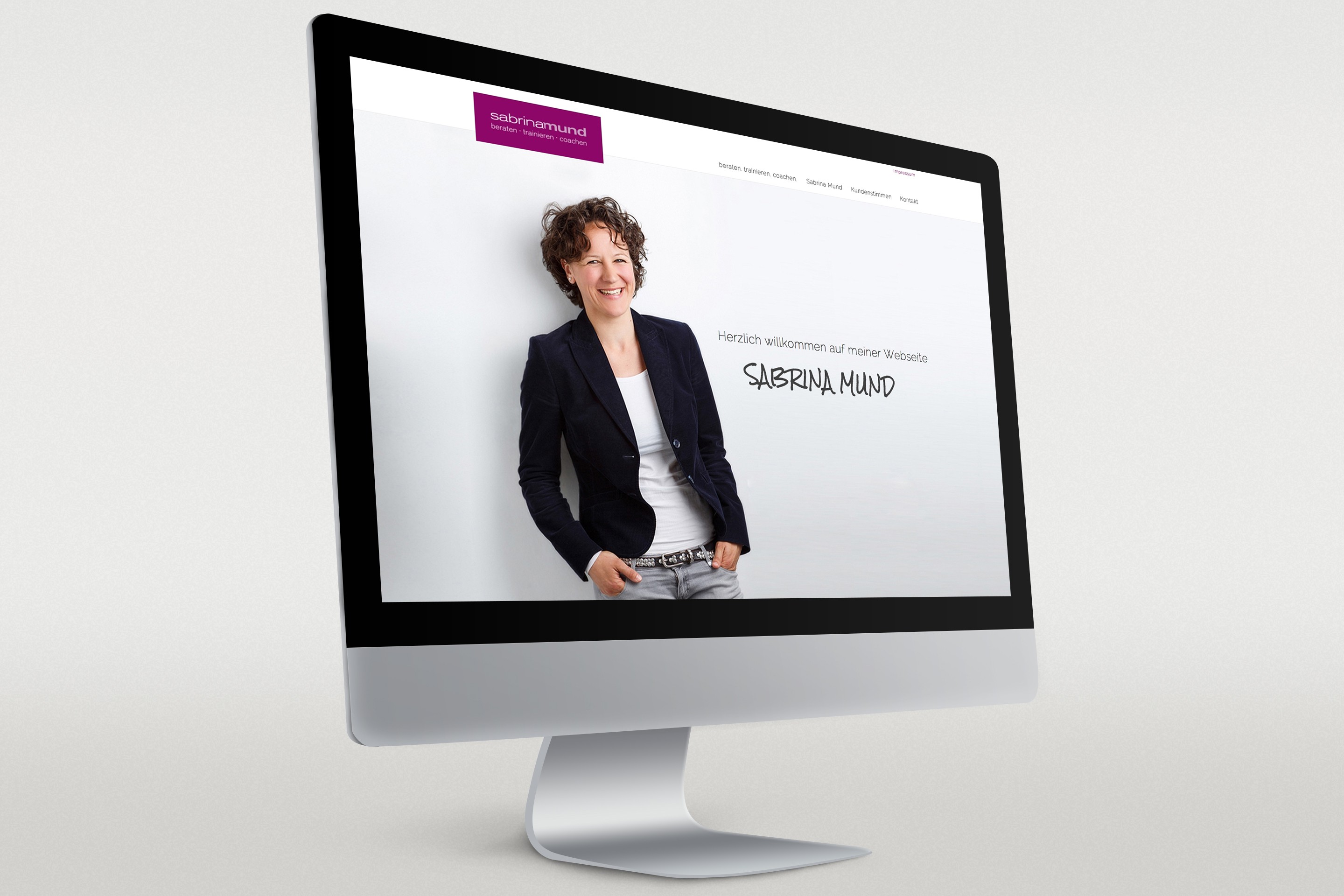 Sabrina Mund Onepager Webseite