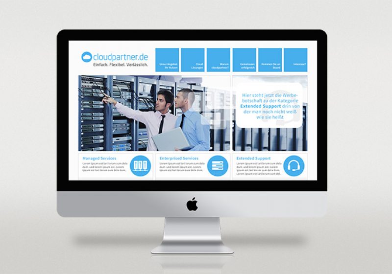 Auxo Cloudpartner Responsive Webseite